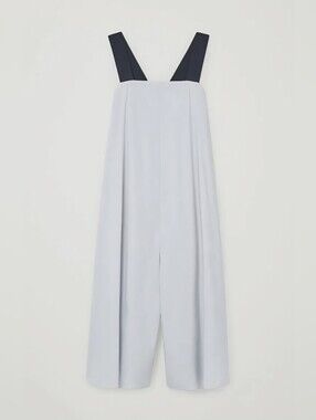 COS Light Blue Wide-Leg Jumpsuit with Black Straps